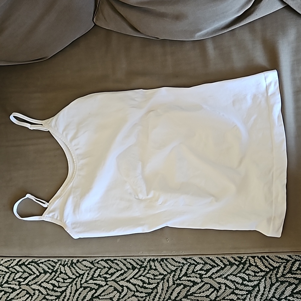 White maternity tank top